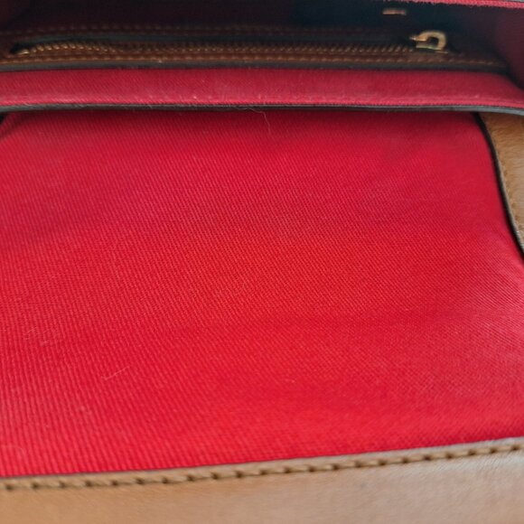 New Ralph Lauren Leather crossbody bag - Color Camel - Picture 4 of 4